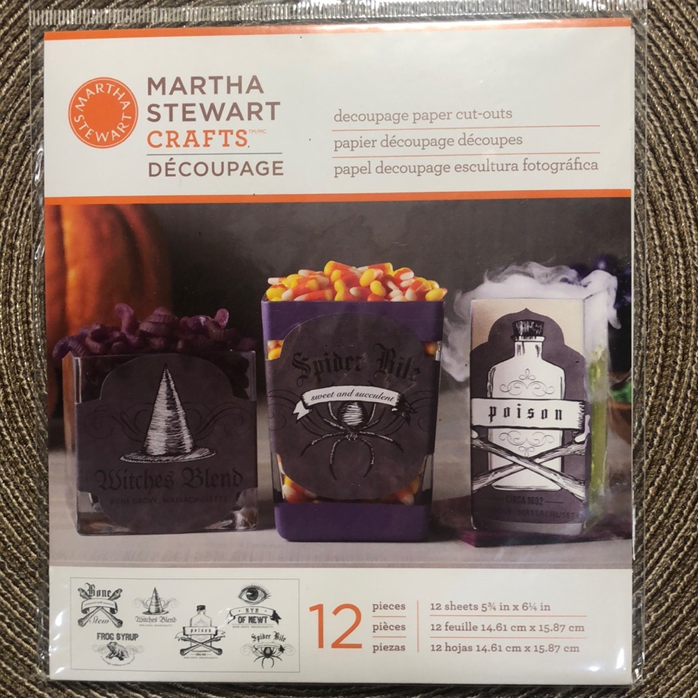 Martha Stewart Halloween Decoupage